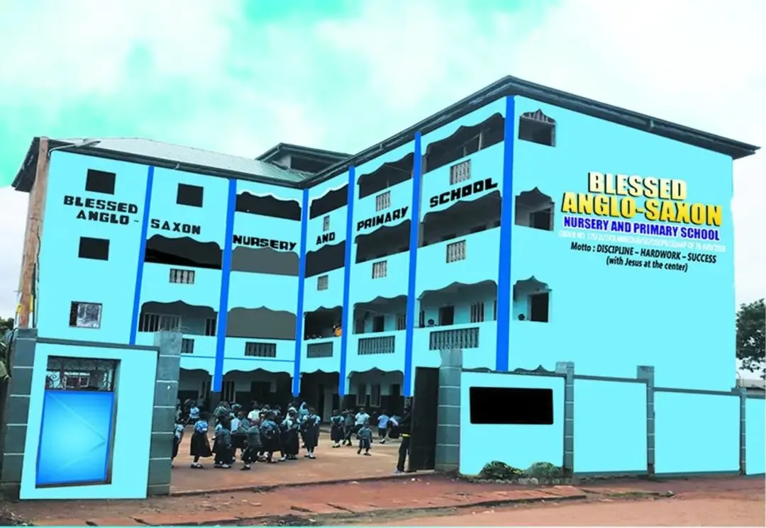 Blessed Anglo-Saxon Nursery and Primary School building exterior in Yaoundé