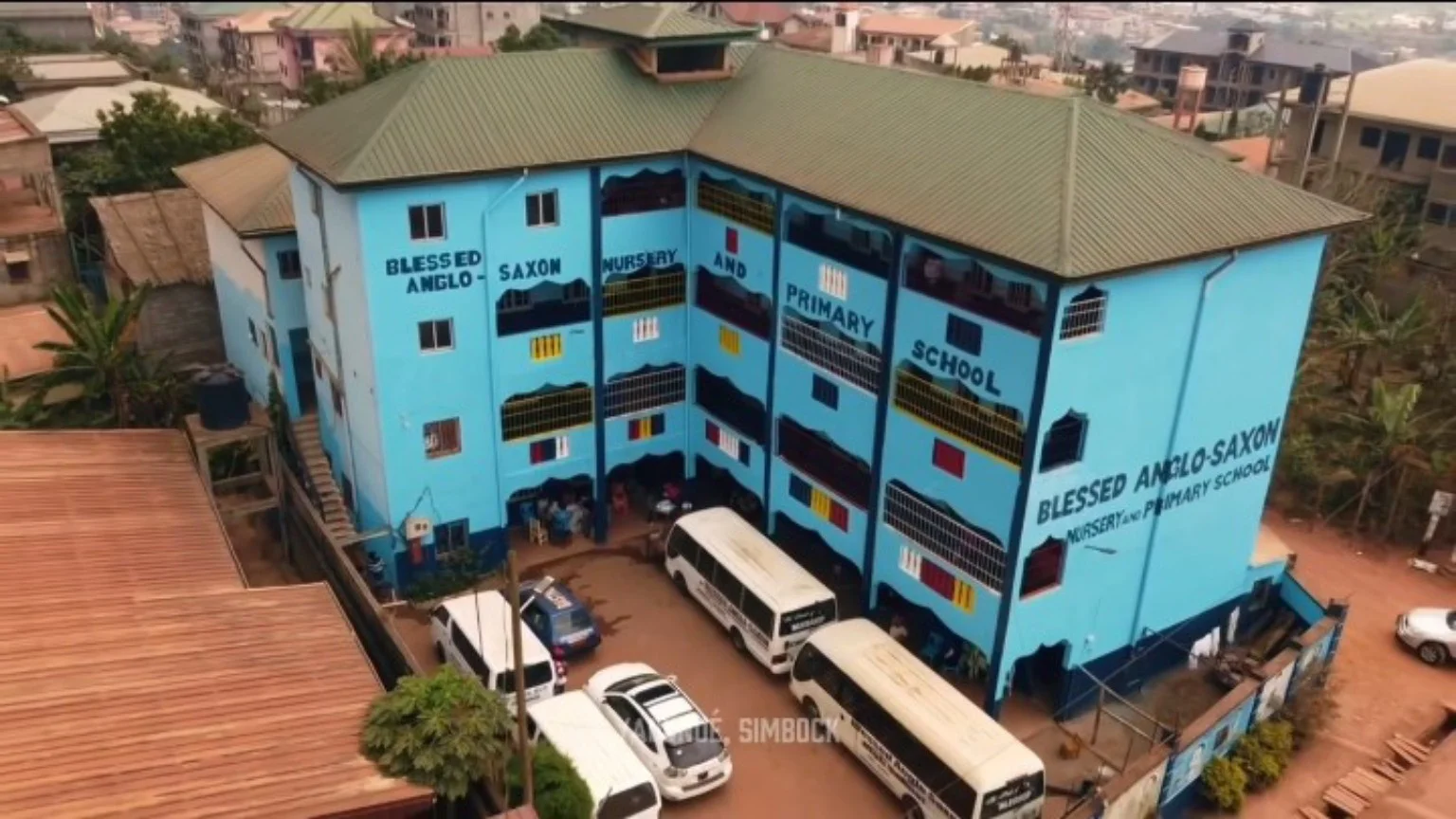 Aerial view of BGS Simbock campus