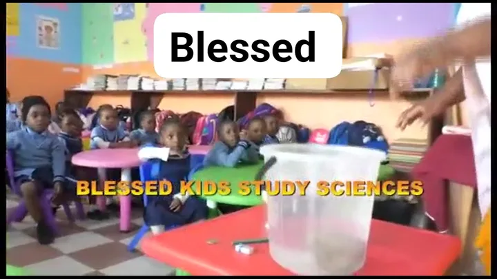 Young BASNPS pupils learning science in a colourful classroom