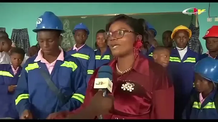 BGS technical school CTV interview — students in hard hats and overalls